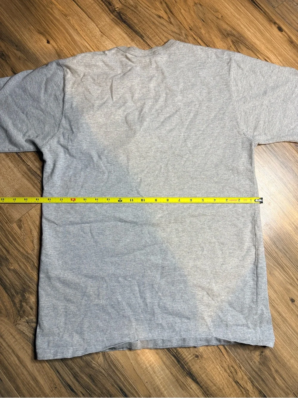 Champion Gray Tee with Navy & Red Crest Logo - Picture 2 of 3